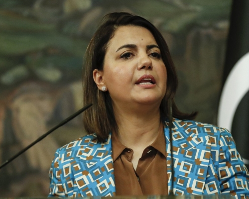 女外長曼古什被暫停外長職務。AP