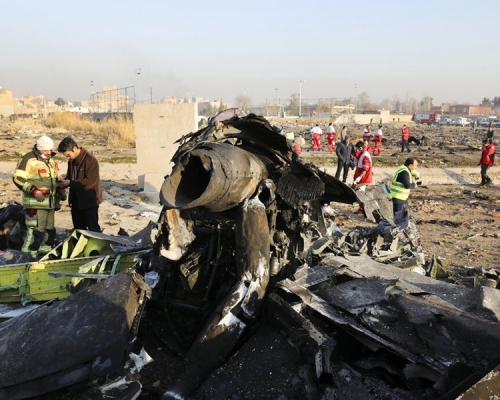 伊朗歸咎防空人員犯錯，導致烏克蘭客機遭擊落。AP資料圖片