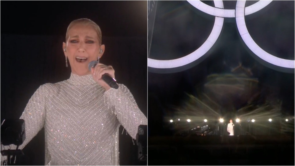 巴黎奧運丨Celine Dion確診僵硬人症後首復出  狀態極佳穿銀色連身裙為開幕禮完美獻聲