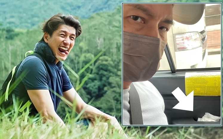 袁文杰搭的士时又中伏。