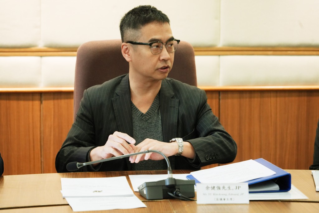 油尖旺民政專員余健強。資料圖片 油尖旺民政專員余健強。資料圖片
