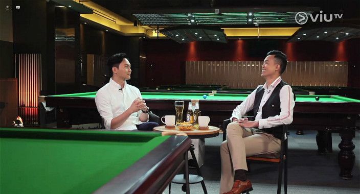 奧蘇利雲昨在「澳門桌球大師邀請賽」不敵香港好手傅家俊（右）。 