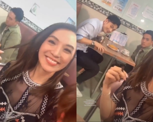 呂慧儀上載IG,與陳煒,王梓軒及陳國峰拍攝。IG