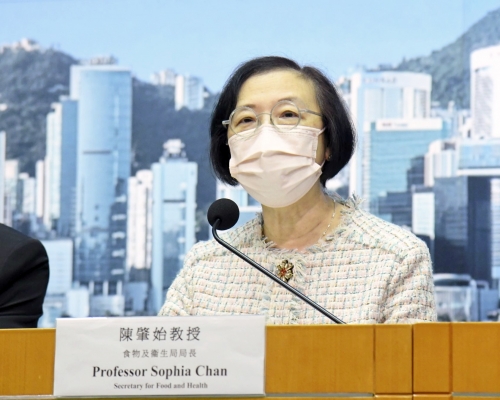 陳肇始下午舉行簡報會。資料圖片
