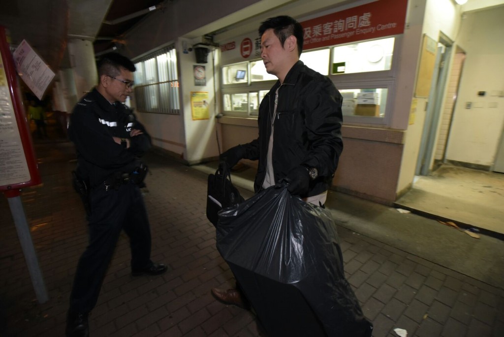警方到場調查。黃文威攝