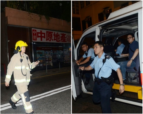 警方和消防到場調查。