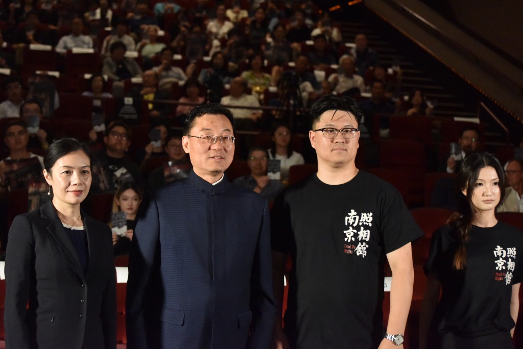 謝鋒出席《南京照相館》北美首映禮。中新社
