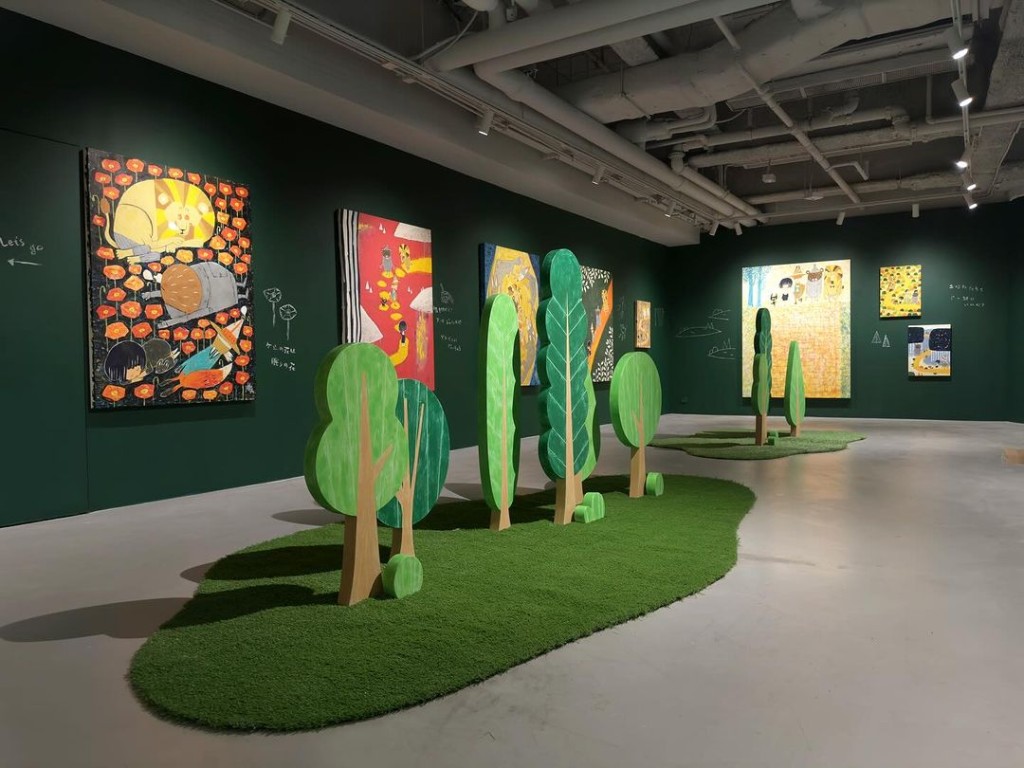 JPS Gallery 展覽空間化身成《綠野仙蹤》的場景（圖片來源：Instagram@jpsgallery）