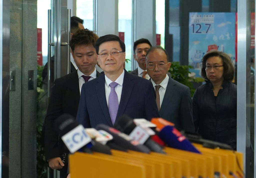 特首李家超。葉偉豪攝