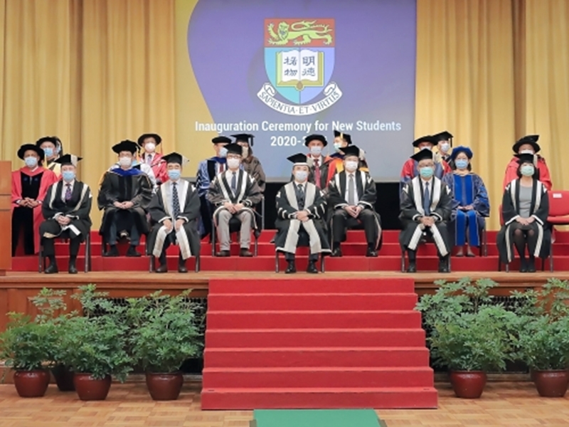 因應新冠肺炎疫情，香港大學今日以網上形式舉行2020-21學年入學禮。港大圖片