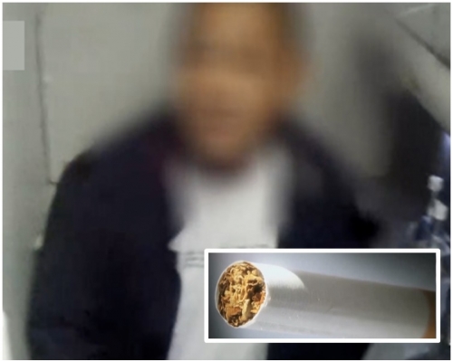 男子匿飛機上吸煙觸動警報器。網圖
 