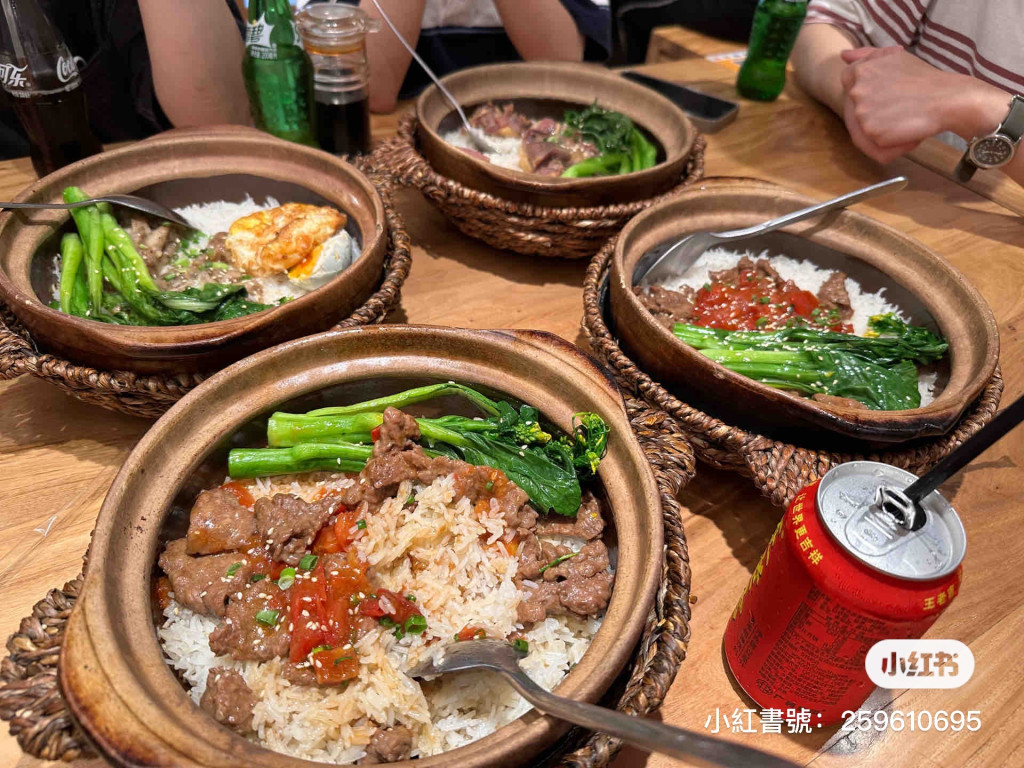 廣州二十幾人民幣的煲仔飯。（圖片來源：小紅書@Lee）
