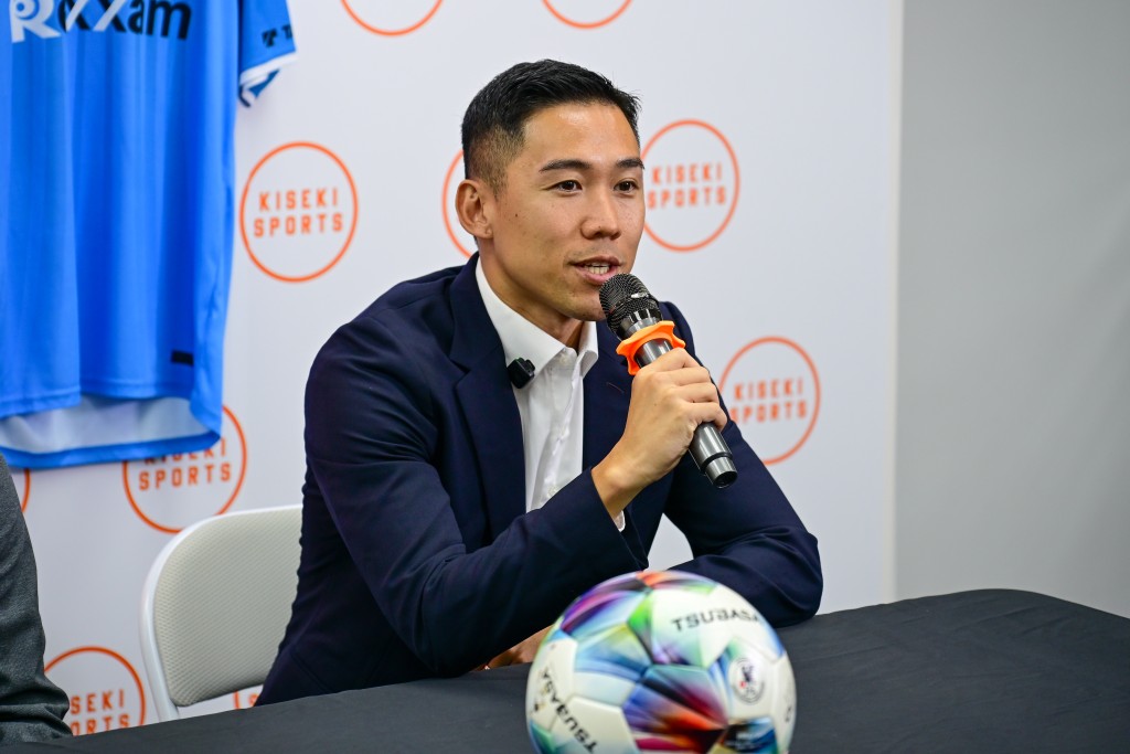 歐冲望合作帶動2地足球與文化合作。攝影:魏國謙 歐冲望合作帶動2地足球與文化合作。攝影:魏國謙