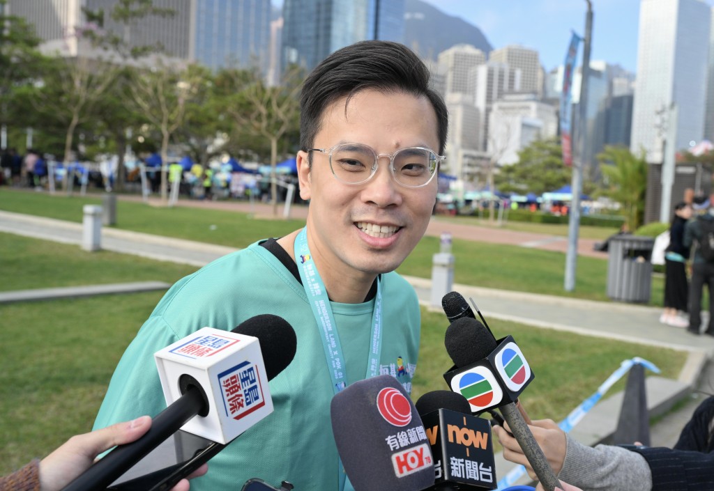 立法會九龍西直選議員梁文廣。蘇正謙攝