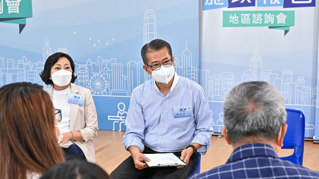 陳茂波指本港下半年的經濟活動可望有所恢復。政府圖片
