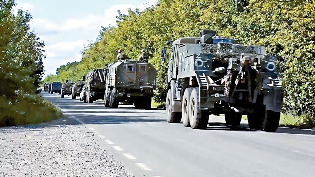 一支俄軍車隊周五開往烏克蘭哈爾科夫地區前綫。