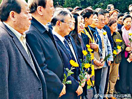 ■胡耀邦陵園舉行祭奠活動。