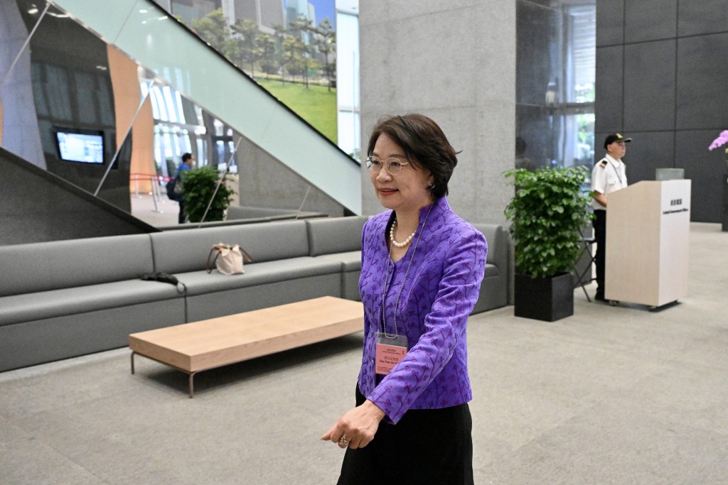 基本法委員會委員梁美芬。(蘇正謙攝) 基本法委員會委員梁美芬。(蘇正謙攝)