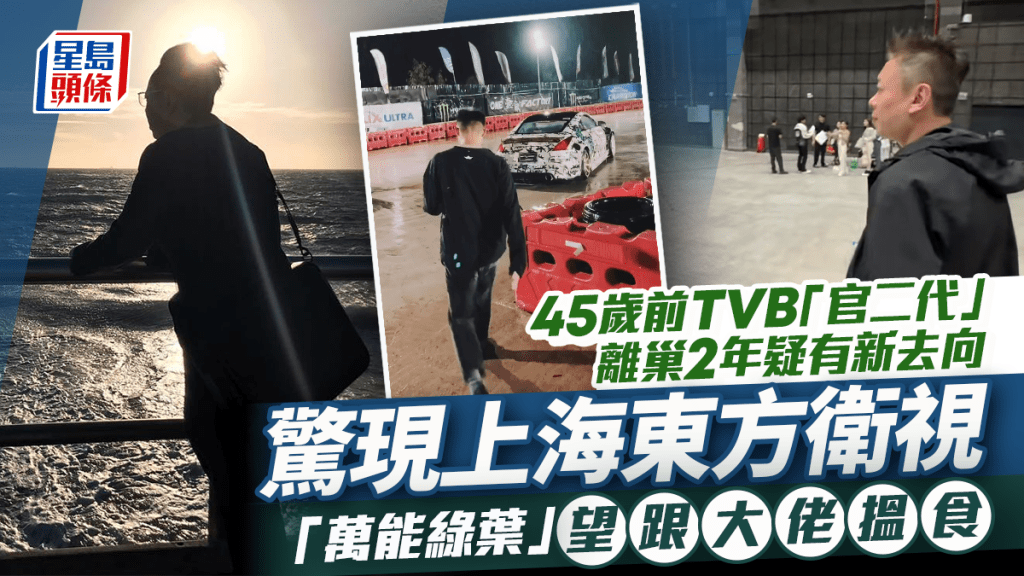 45歲前TVB「官二代」離巢2年  驚現上海東方衛視疑有新去向  「萬能綠葉」望跟大佬搵食