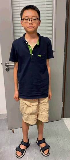 12歲「雙非」男童陳泓儒昨（22日）被遺棄廣華醫院。警方圖片