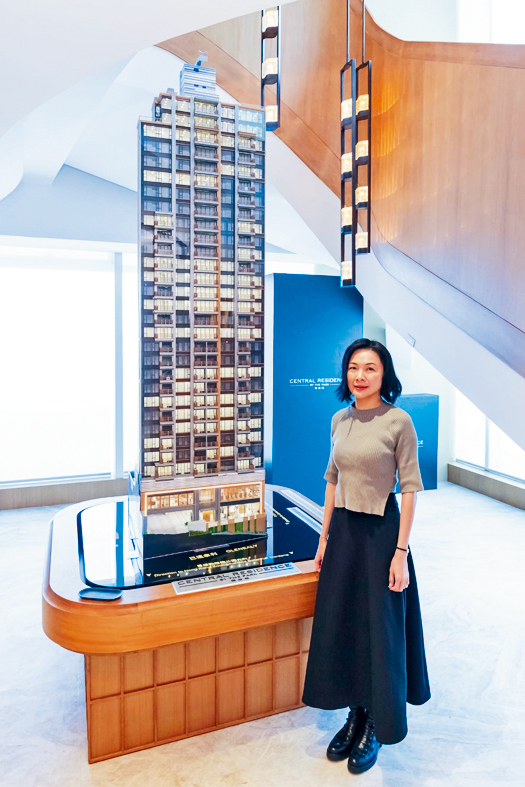 盈大地產陳惠慈表示，首度推出高層系列4房大單位應市。