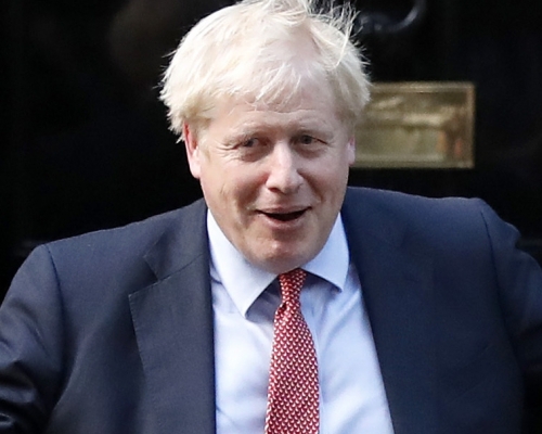 英國多名政府內閣成員,準備在英國一旦無協議下脫歐後,向首相約翰遜(圖)請辭。AP