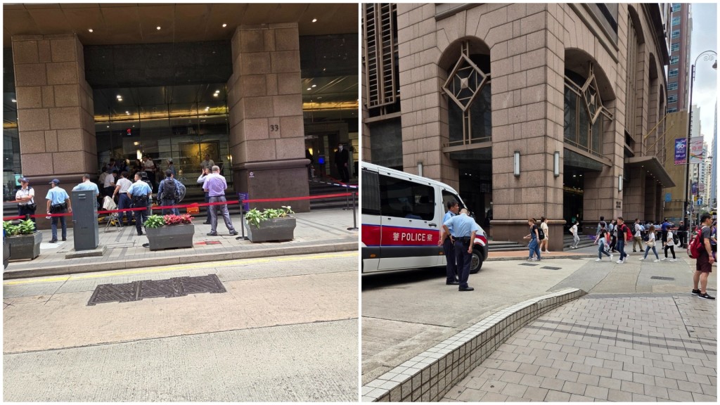 警員到場調查。fb：香港交通及突發事故報料區