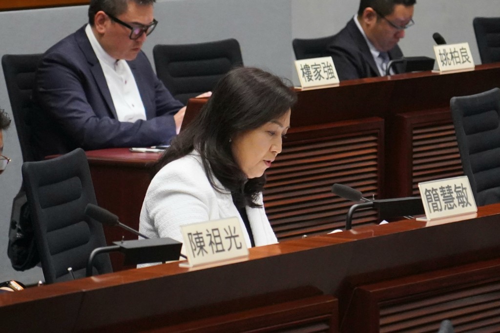 選委界簡慧敏希望警方解釋黎智英案如何彰顯法治精神及司法獨立。