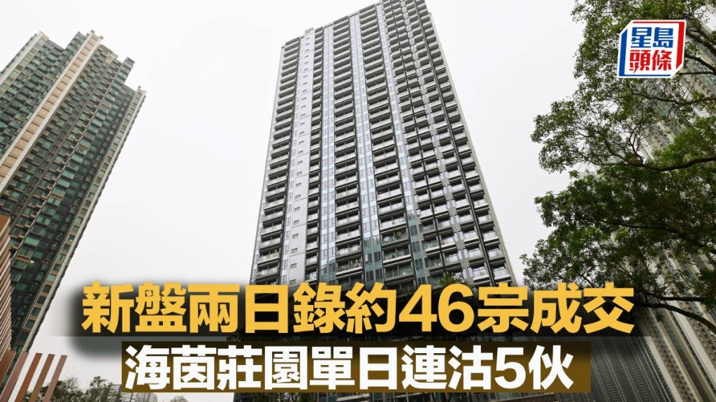 新盤兩日錄約46宗成交 海茵莊園單日連沽5伙 