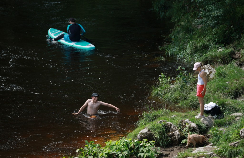 高溫熱浪持續籠罩歐洲大片地區。路透社