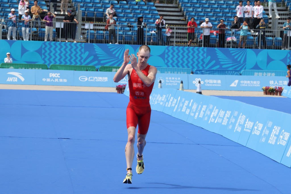 蔡玉坤特別提到三項鐵人隊前往雲南玉溪進行高原訓練。徐嘉華攝