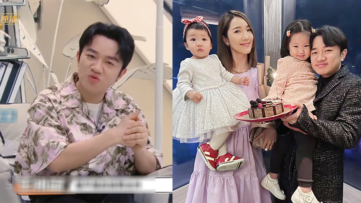 王祖藍與太太李亞男參加內地親子真人騷《爸爸當家》。