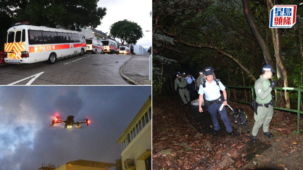 清水灣入屋爆竊頻現 將軍澳警區一連四日行動 陸空打擊竊賊。尹敬堂攝