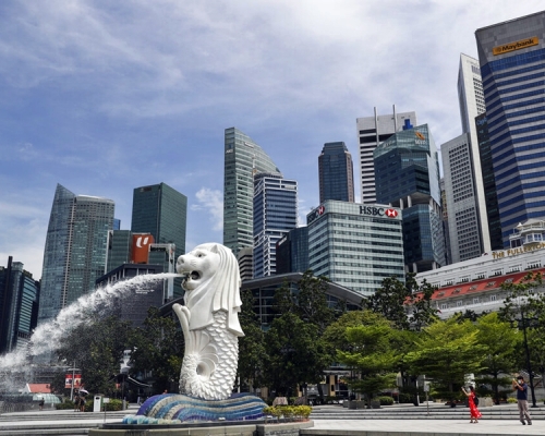 新加坡發現首宗英國變種新冠病毒確診個案。AP圖片