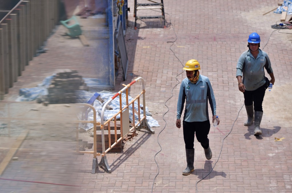 政府近日的输入外劳计画中包含建造业人手。资料图片
