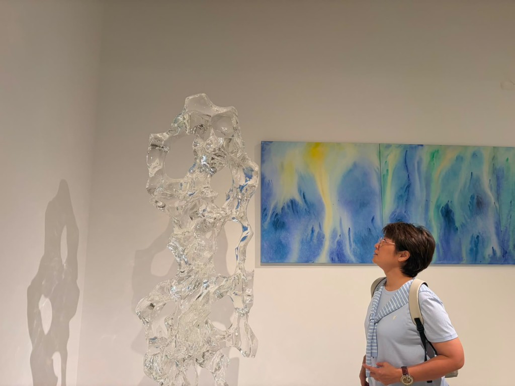方國珊即日來回澳門探親,順道參觀當地藝術展覽。方國珊供圖 方國珊即日來回澳門探親,順道參觀當地藝術展覽。方國珊供圖