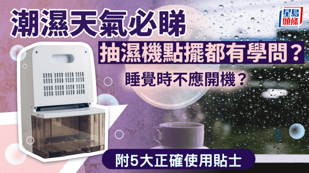 潮湿天气必睇  抽湿机点摆都有学问？放对位置效果倍增  附5大正确使用贴士
