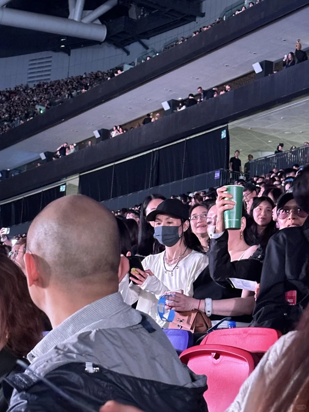 張曼玉和鍾鎮濤都有現身睇演唱會。 張曼玉和鍾鎮濤都有現身睇演唱會。