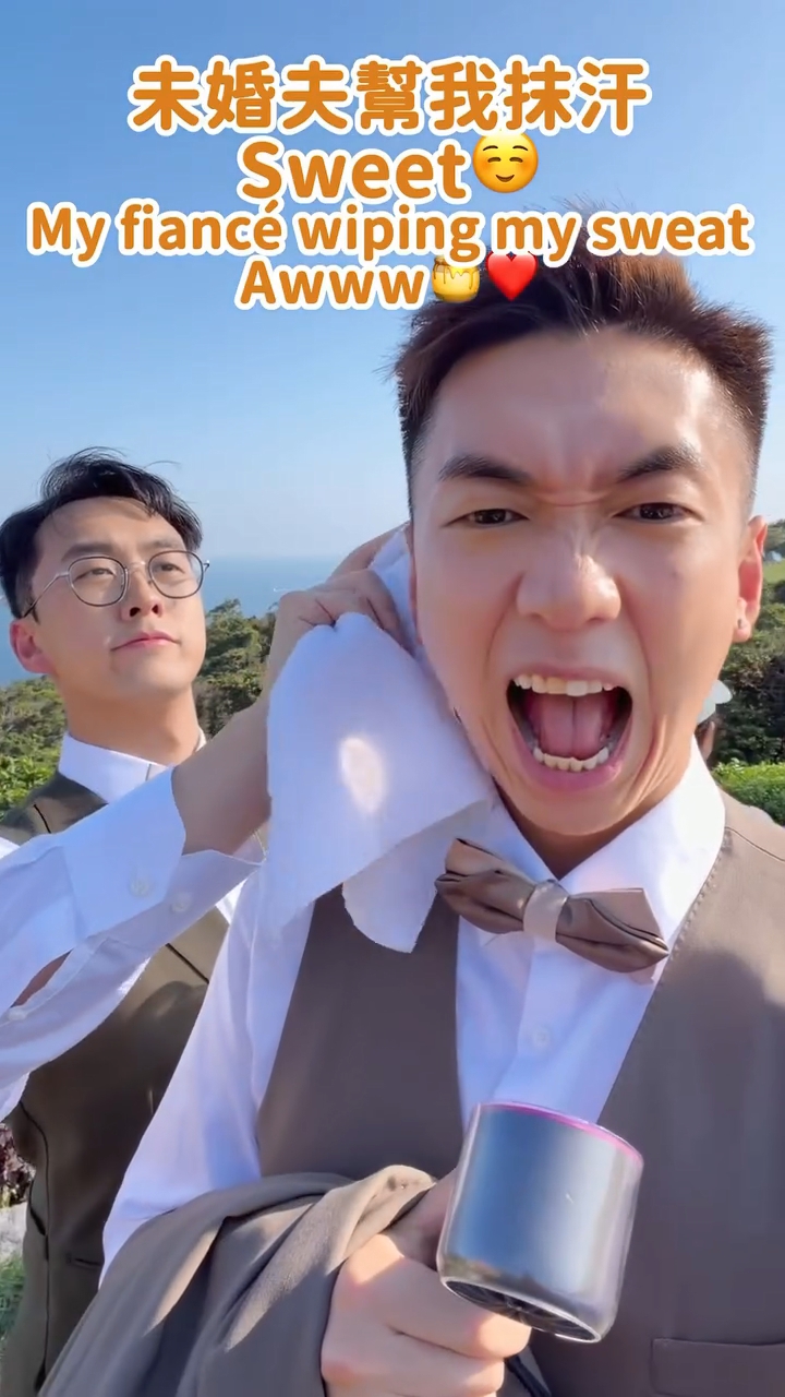陳書君與未婚夫Steven。