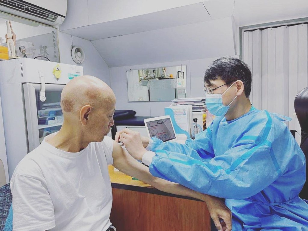 之後要除下面衫才打到針。