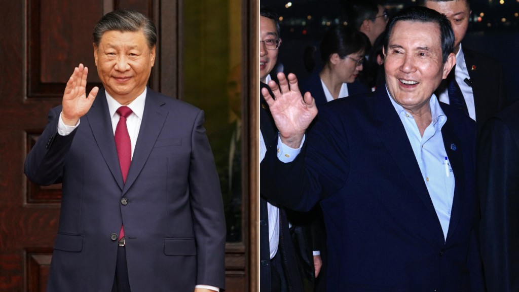 消息指習近平會在明天會見馬英九(右)。