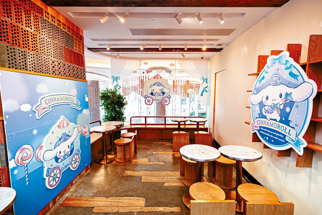 美心西餅設立Cinnamoroll期間限定店，供顧客「打卡」。