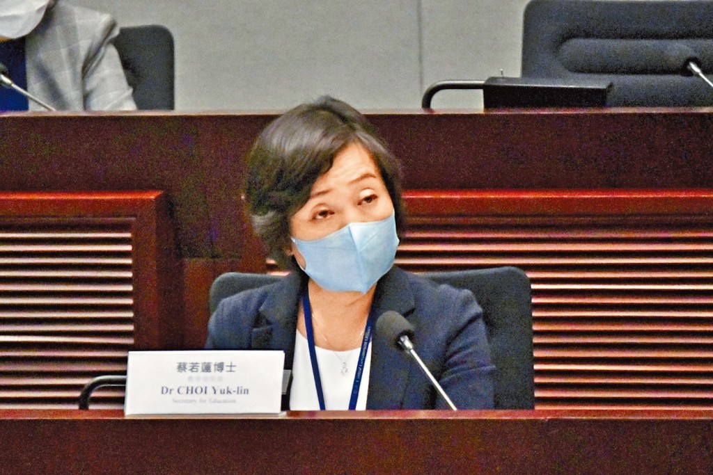 蔡若蓮呼籲學校避免機械式操練。
