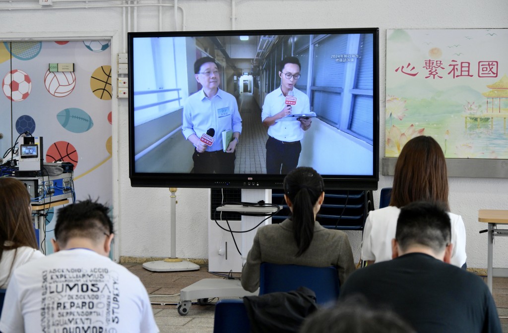 李家超今日於大埔舉行首場地區諮詢會。蘇正謙攝