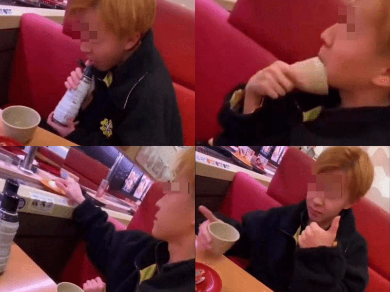 2023年1月，一段17岁高中生在寿司郎餐厅舔酱油瓶，并将口水涂在回转寿司上的影片在网上疯传。X@takigare3