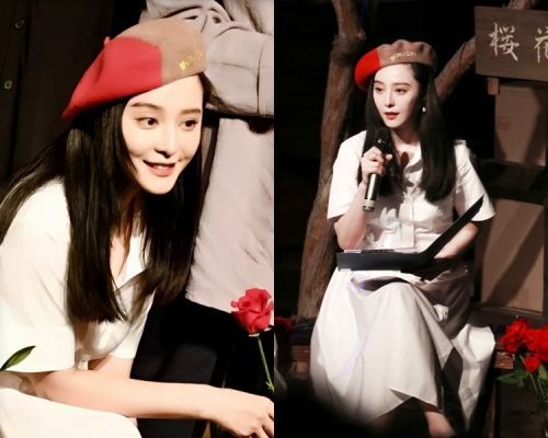 范冰冰分手後現身狀態甚佳。（網圖）