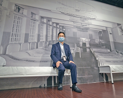 青山醫院行政總監林明指，市民愈來愈包容精神病患者。陳浩元攝