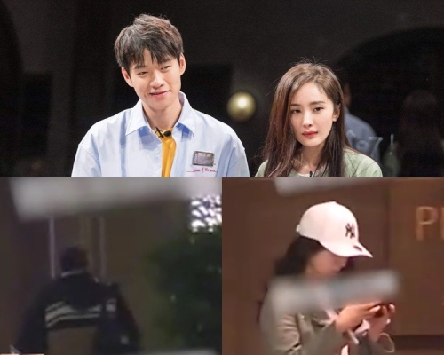 「绯闻男女」杨幂（右）和魏大勋日前被拍得于酒店甜蜜过夜！