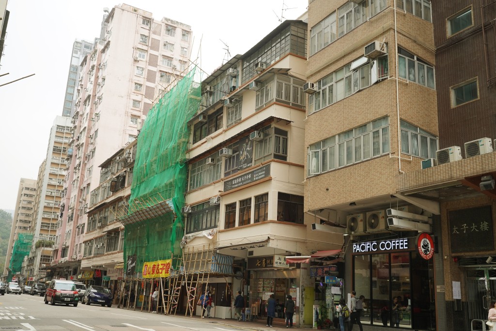 重建项目中市建局指将有约20个店铺受影响。叶伟豪摄