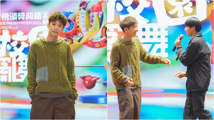 洪嘉豪與同學即興狂歌亂舞 邀男學生上台合唱《黑玻璃》 掀起熾熱氣氛